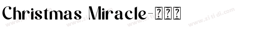Christmas Miracle字体转换